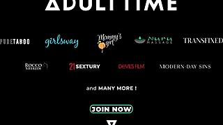 Duże cycki MILF Layla Price bierze brutalne podwójne penetracje