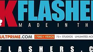 Lexi Ryder plaagt met openbare blootstelling van haar grote tieten