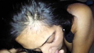 زوجة شهوانية تمص وتنيك زب أسود بقوة!