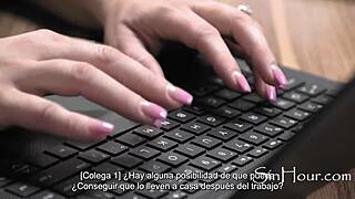 Kövér feleség csalja a férjét mélytorok akcióval spanyol felirattal