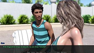 Играл когда-нибудь в 3D порно-игру с женой и мачехой на солнце?