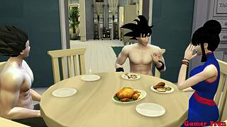 ड्रैगन बॉल हेन्टाई मिल्क अपने नॉटी सन को पनिश करती है