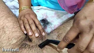 هل أختي غير الشقيقة حلقت لي هناك أسفل؟