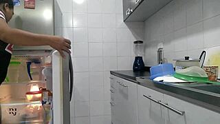 파티 후 좋은 섹스, 콜롬비아녀랑 열정적으로 박아줘