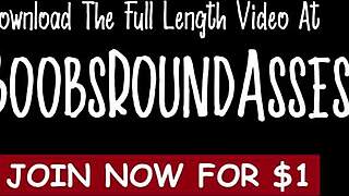 Lepa punca z ogromnimi cicami in veliko ritjo vzame ogromnega črnega kurca