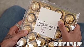 继母安娅·奥尔森和杰登·马科斯走运