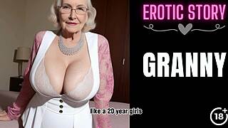 Вау! Первая горячая секс-история бабушки с сексуальной gilf!