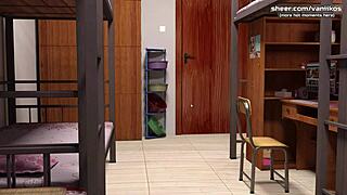 Teman Sekamar Cantik Blond Tertangkap Onani Di Kampus