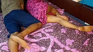 Desi boy shares bed with stepmom for dirty fun