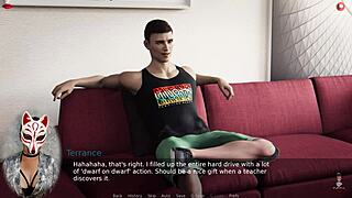 Ms Denvers ep 23 lärare visar upskirt i genomskinlig kjol