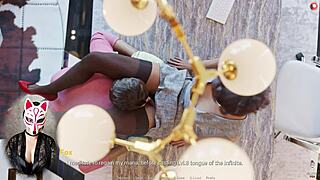 Lamiendo coño al aire libre con jefe en escena pública