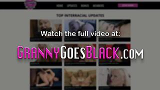 Πόρνη ρουφάει μαύρο πούτσο σε αναλογικό τρίο με γιαγιά και αναλ!