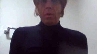 Mature Tranny Stuns with Wild Action, Oh Wow!