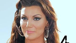 Busty cougar Becky Bandini obvlada ogromen kurac in vzame velik tovor od Alex Legenda.