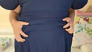 这个业余BBW奶奶能抗拒亲吻她的情人吗？