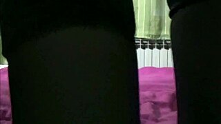 Amateur milf in high heels gives jerk off instructions, stroke your cock for me!