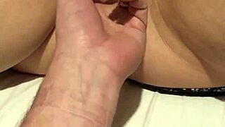 Milf fingers clit to intense orgasm!