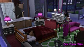 Horny Milf Santu Aunty Fucked Hard by Her In-Law Multiple Times!