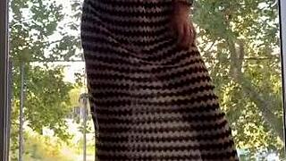 Naughty Spanish Journey Flashing Big Tits Outdoors Day 4