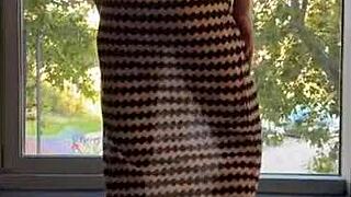 Naughty Spanish Journey Flashing Big Tits Outdoors Day 4