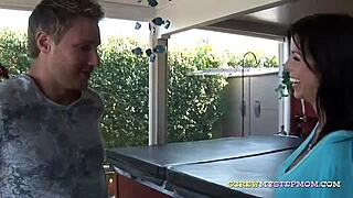 busty milf sucks every inch of big cock