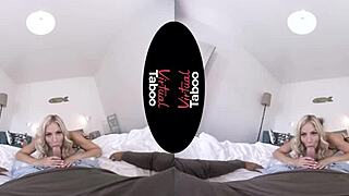 Hey, check this virtual taboo with one MILF handling two hard cocks in POV action!