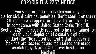 Contrasting brunette maxine x gives hot blowjob pov with big ass and dirty talk