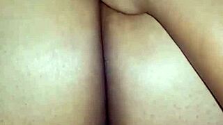 watch this ebony milf get backshot fucked by her man