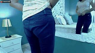 Mature woman performs on webcam, showing her body