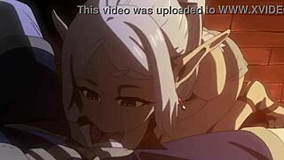 frieren feels intense pleasure in this hentai scene