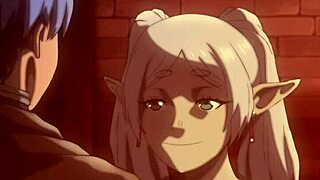 frieren feels intense pleasure in this hentai scene