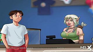 Зрелая тёлка показывает йога-позы в SummerTimeSaga