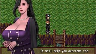 Big-boobed MILF cures zombie apocalypse in hentai game