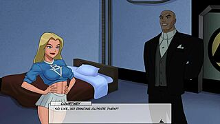 stargirl can't resist lex luthor's huge cock and masturbates