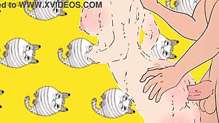 Naked Ender Chan Poses in Hentai