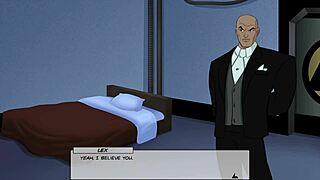 stargirl can't resist lex luthor's huge cock and masturbates