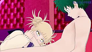 Himiko Toga and Momo Yaoyorozu in intense hentai scene