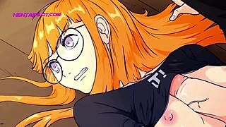 Petite Redhead Ignores Boner While Gaming in 3D Animation