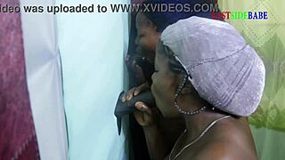 Eastsidebabe and Patricia9ja insist on one-by-one blowjobs at the glory hole, feeling intense desire