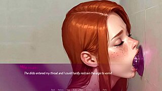 3D animated porn featuring Mila Ai's deepthroat skills