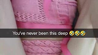 Real cheating girlfriend Richelle Rose turned cumslut on Snapchat!