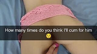 Real cheating girlfriend Richelle Rose turned cumslut on Snapchat!