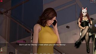 ms denvers in ep 54, that sexy gamergirl is playing a porn game in her see-through corset cosplay