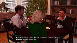 A Christmas party with a big dick 3D cartoon