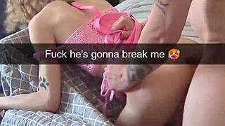 Real cheating girlfriend Richelle Rose turned cumslut on Snapchat!