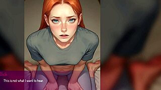 Горячая жена дразнит любовника по видеозвонку в 3D хентай анимации с Милой AI