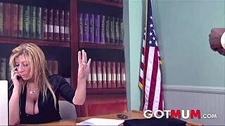 Does the president milf crave her son's big black cock in roleplay?