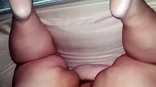 BBW MILF Takes Big Dildo, Fucking Her Huge Ass While Teasing Feet with Toys