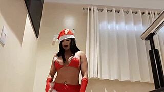 Christmas Enjoyment and Kissing Moment