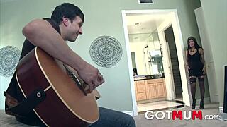 Inked Latina Milf Gabby Quinteros Feels Intense Emotions While Fucking Her Step-Son. Tattooed Brunette Mommy Sucks And Rides Cock Passionately.